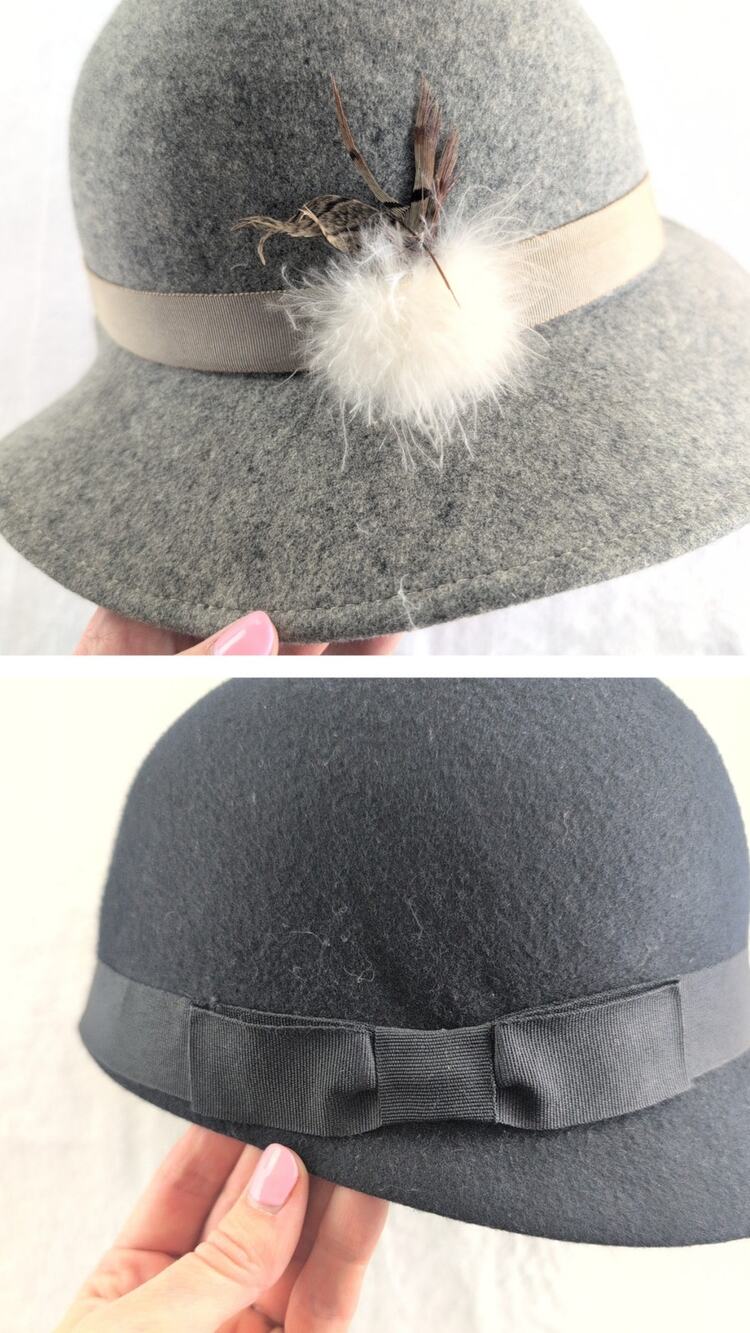 Target Cloche Hat 100%Wool Hat || Geo BollmanCo Doeskin Felt 100%Wool Hat SZ S/M